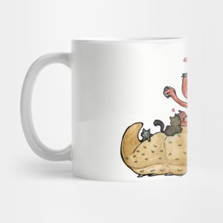 Graboids love Kittens Mug